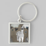 Nuances d'alpaga de Keychain gris porte-clés