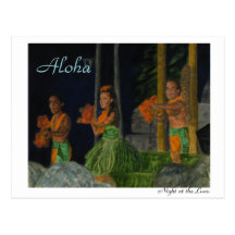 Nuit à la carte postale de Luau
