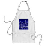 Nuit bleue de New York City Tablier