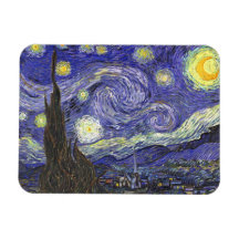 Nuit étoilée de Van Gogh, post impressionnisme vin Magnets En Vinyle