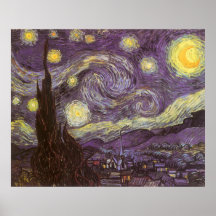 Nuit étoilée par Vincent van Gogh Affiches