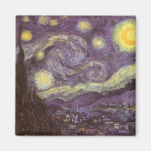 Nuit étoilée par Vincent van Gogh Aimant
