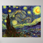 Nuit étoilée, Van Gogh Poster