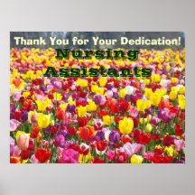 Nursing Assistants Week posters Thanks Dedication