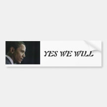 OBAMA1 ADHÉSIFS POUR VOITURE