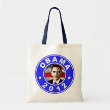 Obama 2012 - Blau Einkaufstasche