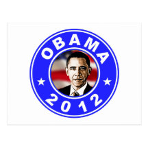 Obama 2012 - Bleu Cartes Postales