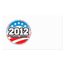 Obama 2012 cartes de visite professionnelles