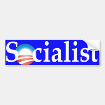 Obama = adhésif pour pare-chocs socialiste autocollant pour voiture