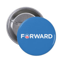 Obama Biden 2012 en avant (blanc sur bleu-clair) Pin's