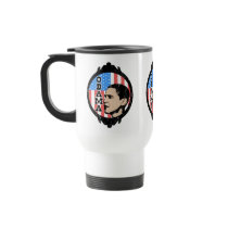 Obama-Flaggen-Rahmen-(im altem Stil) Reise-Becher