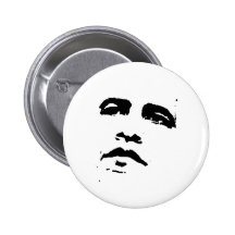 Obama font face au T-shirt Badge