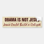"Obama ist nicht Jesus " Autoaufkleber