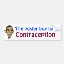 Obama - le garçon d'affiche pour la contraception adhésifs pour voiture