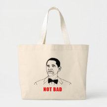 Obama nicht schlechtes meme Raserei-Gesichts-Comic Einkaufstasche