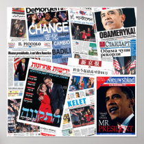 Obama-Sieg-auf der ganzen Welt Plakat