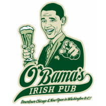 Obamas irisches Kneipen-T-Shirt