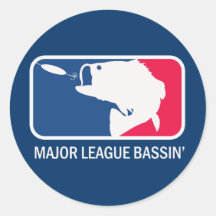 Oberste Spielklasse Bassin Forellenbarsch-Angler Runde Sticker