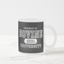 Obscurité bovine d'université tasse