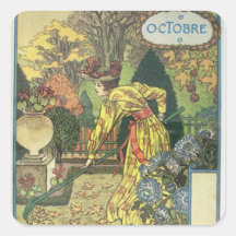 Octobre Stickers Carrés