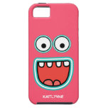 Oeil écarquillé rose Girly Funnyface iPhone 5 Case