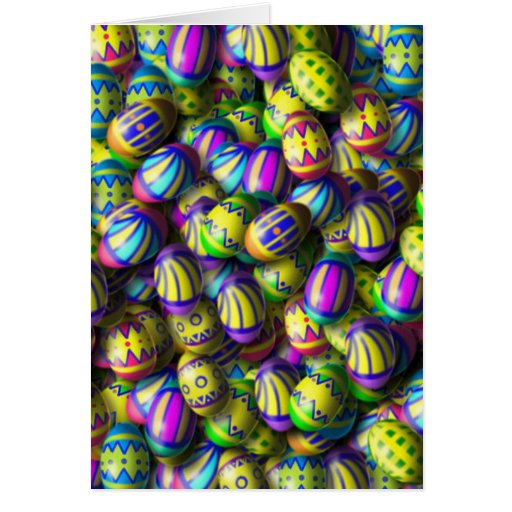 Oeufs de pâques cartes de vœux