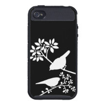 Oiseaux noirs et blancs