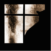 Oktober duscht Katzen-Silhouette an der Fenster-Or Photo Figur