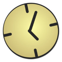 Oldskool Uhr-Aufkleber