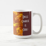Oncle Name est frais ! feuille d'automne de cadeau