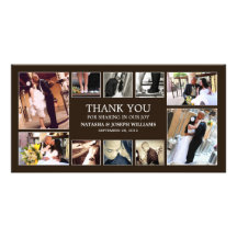 ONYX-COLLAGE WEDDING %PIPE% DANKEN IHNEN ZU KARDIE BILDERKARTEN