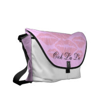 Ooh La-La-Rosa-Kuss-Bote-Tasche Kurier Tasche