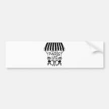 Oooh La-La-Paris-Café Autosticker