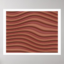 OP gewellte Linien der Kunst-3D rot und hellbraun