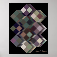 OP-Kunst (optische geometrische Kunst) mit Ihrem N Posterdrucke