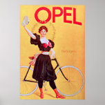 Opel Vintages Fahrrad-Plakat 1900