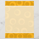 Orange Retro Muster Individuelle Flyer