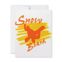 Orange Schnee-Brett-Logo