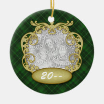 orange Temp-runder Wirbel Weihnachtsbaum Ornament