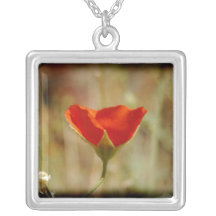 Orange Wüsten-Blumen-Halskette