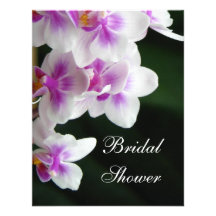 Orchideen-Brautparty-Einladung