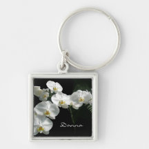 Orchidées blanches Keychain Porte-clefs