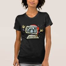 Ordinateur Père Noël T-shirt