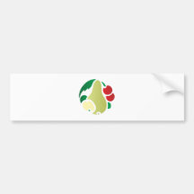 Ornament Art Deco Birne pear Auto Sticker