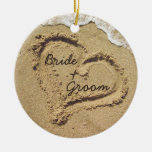 Ornement de mariage de thème de plage