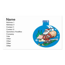 Ornement de Père Noël Modèles De Cartes De Visite