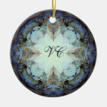 Ornements victoriens de monogramme de Noël