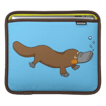 Ornithorynque canard-affiché par natation mignonne poches iPad