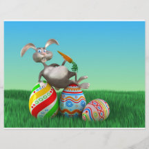 Osterhase Flyerbedruckung