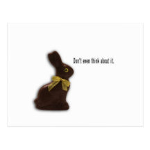 OSTERHASE MIT HALTUNGS-SCHABLONE POSTKARTE